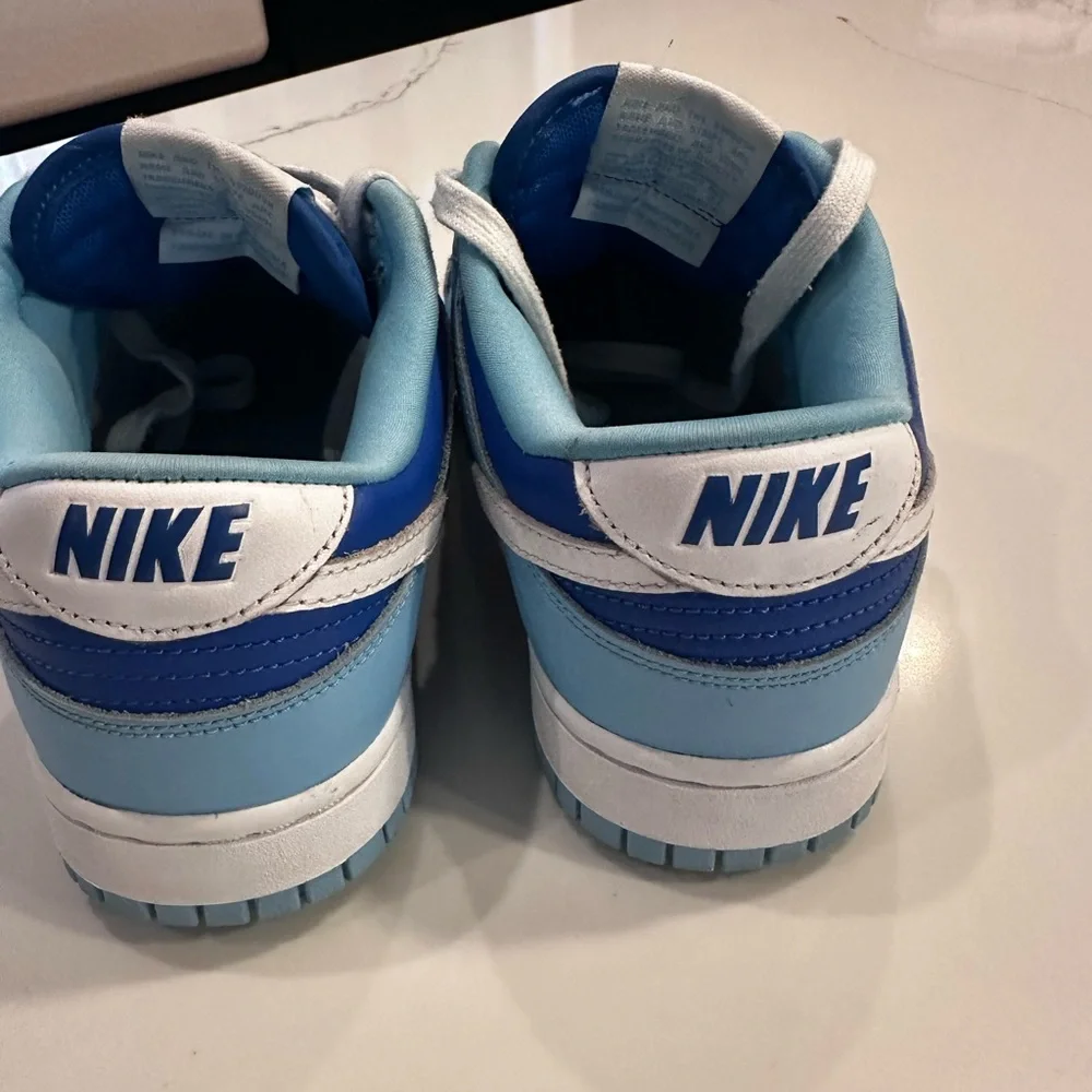 Nike Dunk Low Retro QS Flash White Argon Blue Flash - Picture 4 of 4